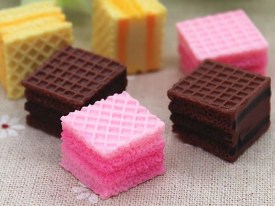 Molde silicona 4 obleas cuadradas